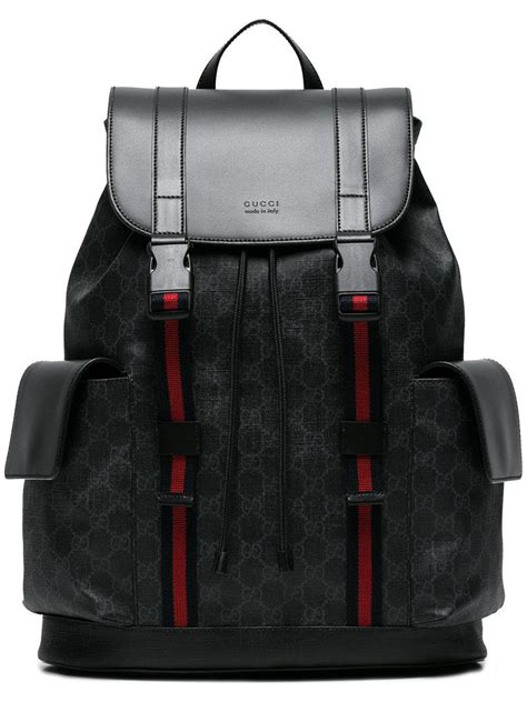 gucci gg supreme pattern backpack - black|backpack gucci aliexpress.